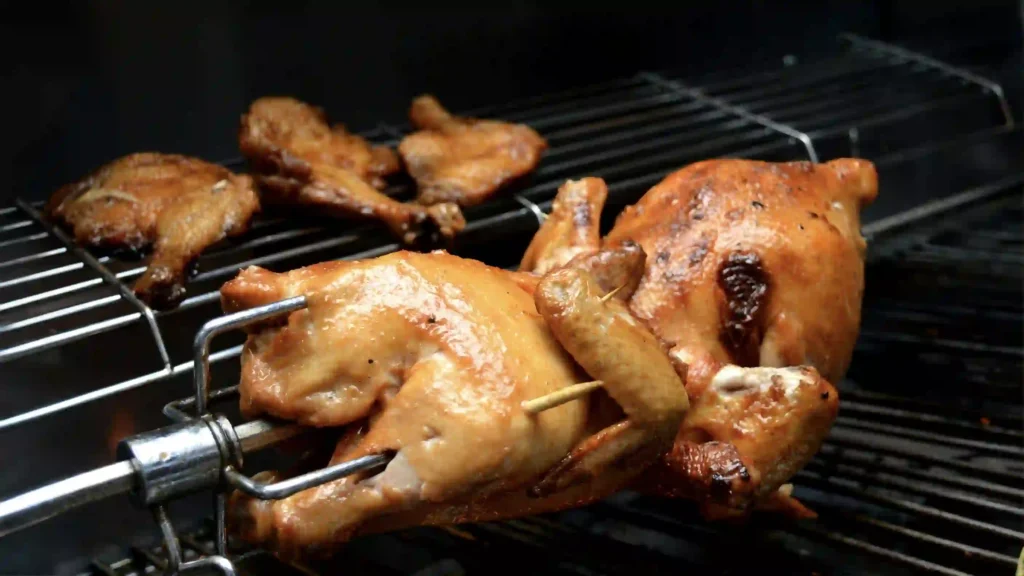 Portuguese Chicken being Roasted